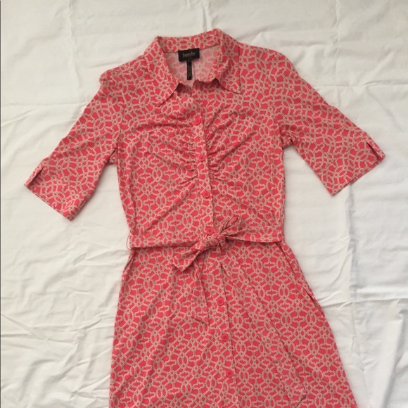 Laundry by Shelli Segal coral/tan dress - Picture 4 of 7